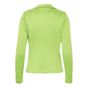 Leopard jacquard blazer til kvinder Ichi Ihkate image-2