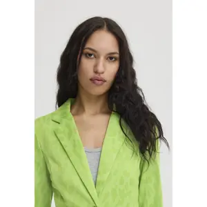 Leopard jacquard blazer til kvinder Ichi Ihkate image-5