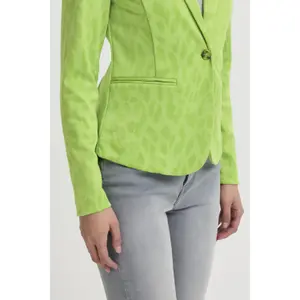 Leopard jacquard blazer til kvinder Ichi Ihkate image-6