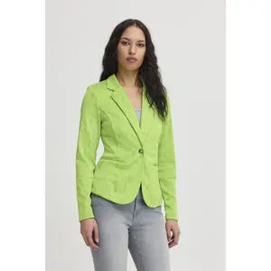 Leopard jacquard blazer til kvinder Ichi Ihkate image-4