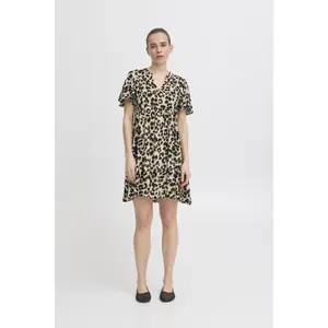 Women's printed dress Ichi IHMarrakech Dr15 image-1