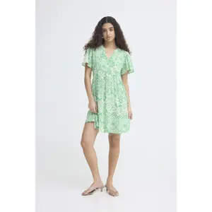 Women's printed dress Ichi IHMarrakech Dr15 image-1
