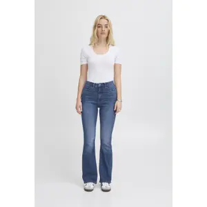 High-waisted flare jeans for women Ichi IHTwiggy image-1