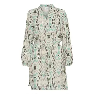 Damska sukienka koszulowa z długim rękawem Ichi Vera 36 image-0