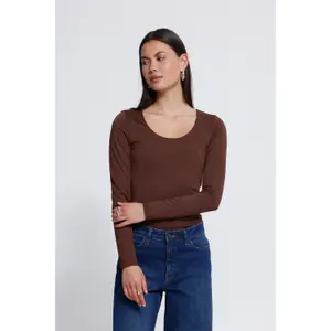 Women's short-sleeved T-shirt Ichi Iagro image-4