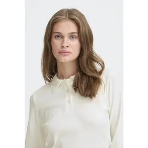 Women's long-sleeved polo shirt Ichi Pacific image-5