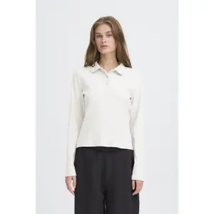 Women's long-sleeved polo shirt Ichi Pacific image-1