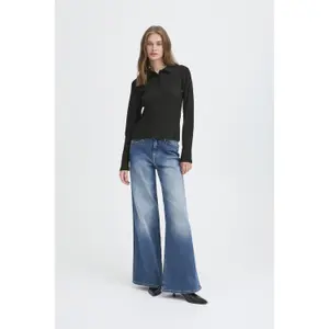 Women's long-sleeved polo shirt Ichi Pacific image-2