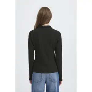 Women's long-sleeved polo shirt Ichi Pacific image-4