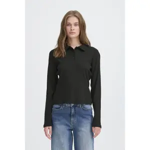 Women's long-sleeved polo shirt Ichi Pacific image-1