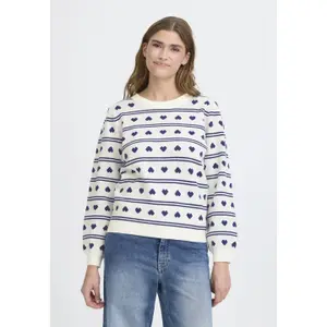 Women's V-neck sweater Ichi Belablue image-2