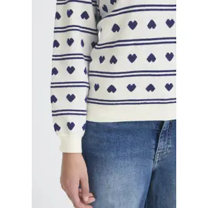 Women's V-neck sweater Ichi Belablue image-6
