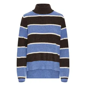 Damski sweter z okrągłym dekoltem Ichi Edeen LS3 image-0