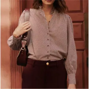 Women's long sleeve blouse Ichi Endia image-0
