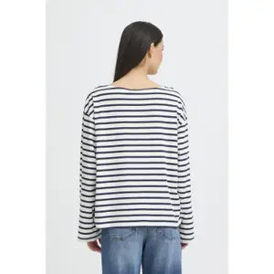 Dames lange mouwen bootneck T-shirt Ichi Mira 2 image-4