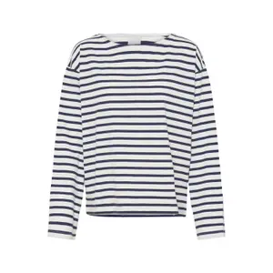 Dames lange mouwen bootneck T-shirt Ichi Mira 2 image-0
