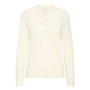 Women's long-sleeved polo shirt Ichi IHMafa image-0
