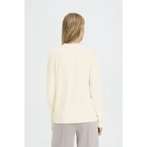 Women's long-sleeved polo shirt Ichi IHMafa image-4
