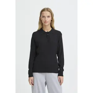 Women's long-sleeved polo shirt Ichi IHMafa image-2