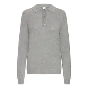 Women's long-sleeved polo shirt Ichi IHMafa image-0