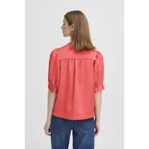 Women's short-sleeved blouse Ichi Ihletta Ss image-4