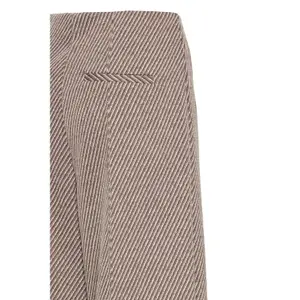 Women's wide twill trousers Ichi Kate image-2