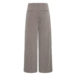 Women's wide twill trousers Ichi Kate image-1