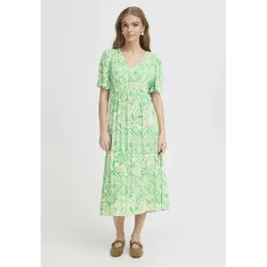 Women's printed dress Ichi Marrakech 23 image-1