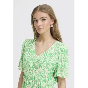 Women's printed dress Ichi Marrakech 23 image-5