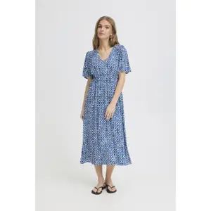 Women's printed dress Ichi Marrakech 25 image-1