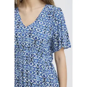 Women's printed dress Ichi Marrakech 25 image-6