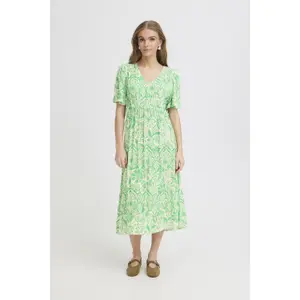 Women's printed dress Ichi Marrakech 25 image-1