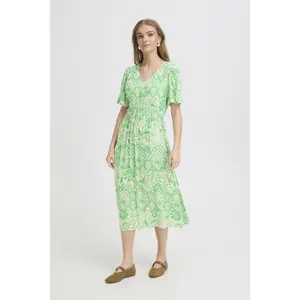 Women's printed dress Ichi Marrakech 25 image-2
