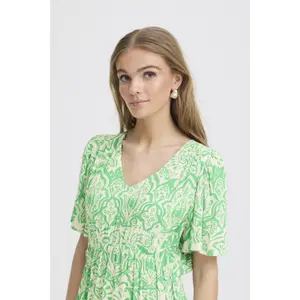 Women's printed dress Ichi Marrakech 25 image-5