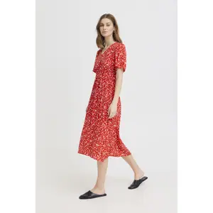 Women's printed dress Ichi Marrakech 25 image-4