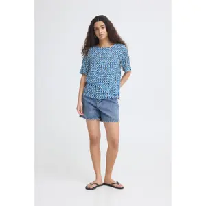 Blusa stampata donna Ichi Marrakech 17 image-4