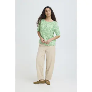 Camicetta donna a maniche corte Ichi Ihmarrakech Aop Ss17 image-2