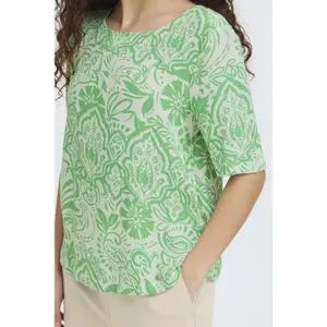 Camicetta donna a maniche corte Ichi Ihmarrakech Aop Ss17 image-5