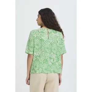 Camicetta donna a maniche corte Ichi Ihmarrakech Aop Ss17 image-4