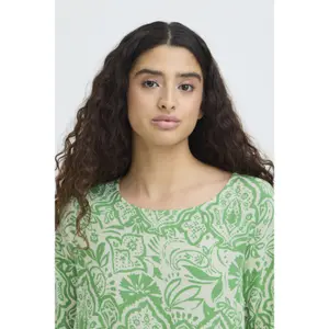 Camicetta donna a maniche corte Ichi Ihmarrakech Aop Ss17 image-6