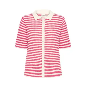 Korte mouw cardigan voor dames Ichi Lorianna image-0