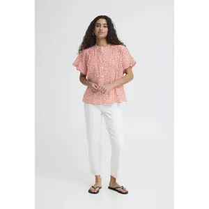 Korte mouwen blouse dames Ichi Lumma image-1