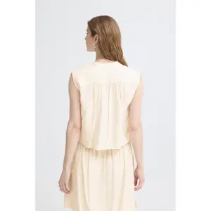 Sleeveless blouse for women Ichi Elvias image-4