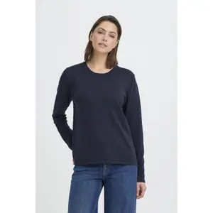 Round neck long sleeve jumper for women Ichi Luls image-1