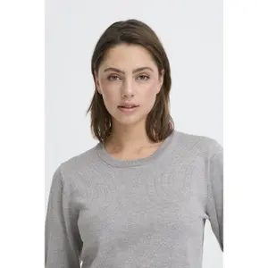Round neck long sleeve jumper for women Ichi Luls image-6