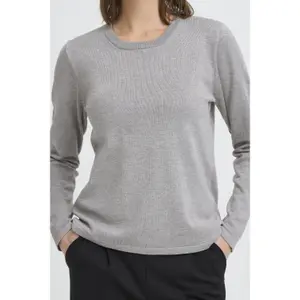 Round neck long sleeve jumper for women Ichi Luls image-4
