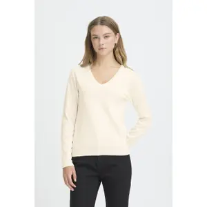 Women's V-neck sweater Ichi Luls image-1