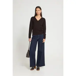 Women's V-neck sweater Ichi IHLuls image-3
