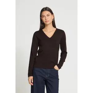 Women's V-neck sweater Ichi IHLuls image-4