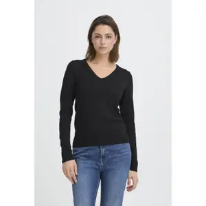 Women's V-neck sweater Ichi Luls image-1